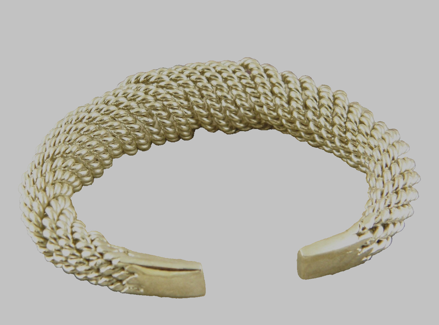 BOHEMIAN WIRED CABLE CUFF BANGLE IN STERLING SILV… - image 6