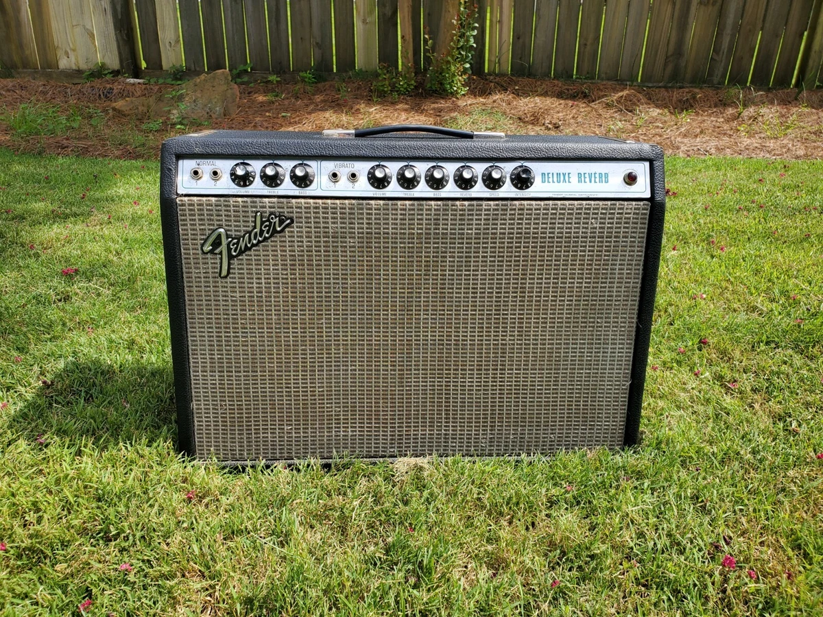 1976 Fender Deluxe Reverb Guitar Amplifier Export Model eBay