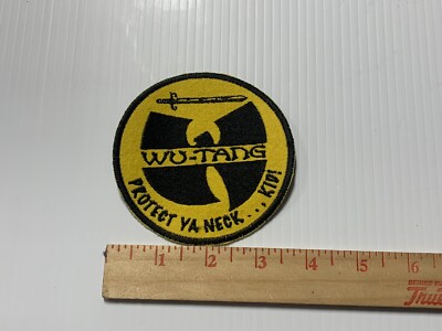 CUSTOM MADE Embroidered Wu Tang Clan Iron On Patch Protect Ya Neck Kid WUTANG