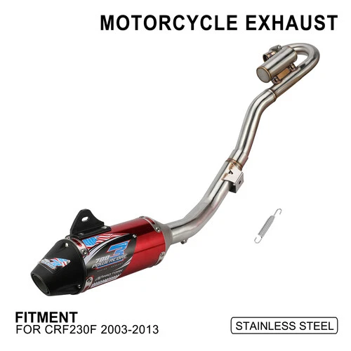 Kit de montaje de silenciador de tubo de escape de motocicleta para moto de cross CRF230F 2003-2013 Foto 2 de 4
