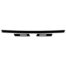 Glossy Piano Black Rear Trunk Lid Spoiler Strips Trim For BMW 7 Series F01 09-14