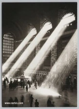 Transportation~Sunbeams In Grand Central Station~Corbis~Continental Postcard