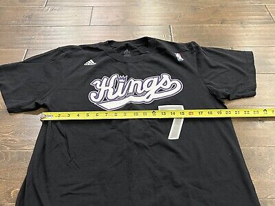 adidas Jimmer Fredette Sacramento Kings #7 Net Number Player T-Shirt -  Black
