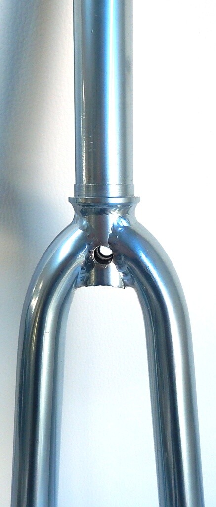 Fourche vélo route 700c fileté 1 (22.2-25.4mm) chromée