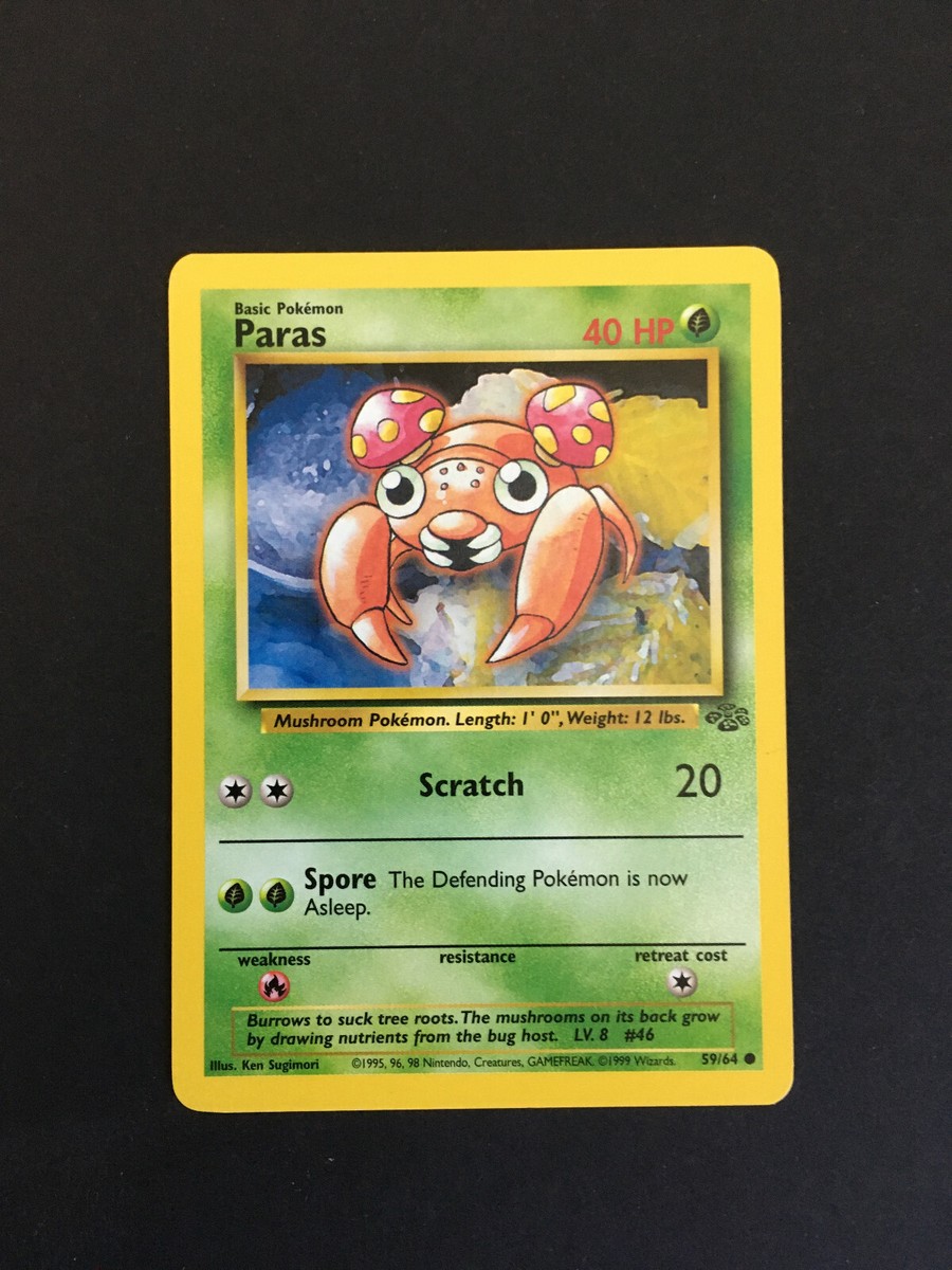 ポケカ　パラパック Pokemon Paras 59/64 - Jungle Set - Excellent - All Cards Same