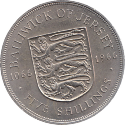 1966 Vogtei von Jersey High Grade 1 Crown A150 / B5 / D42
