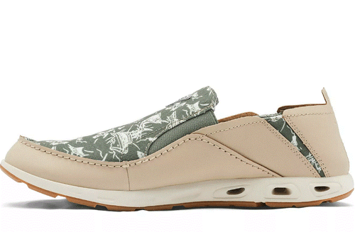 NEU IM KARTON HERREN COLUMBIA 1673141-273 BAHAMA VENT PFG ANGELN ZYPRESSENDRUCK SLIPPER SCHUHE - Bild 2 von 3