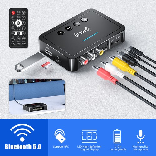 NFC Bluetooth 5.0 Empfänger Audio Transmitter Receiver 3,5mm HiFi Stereo Adapter - Bild 21 von 22