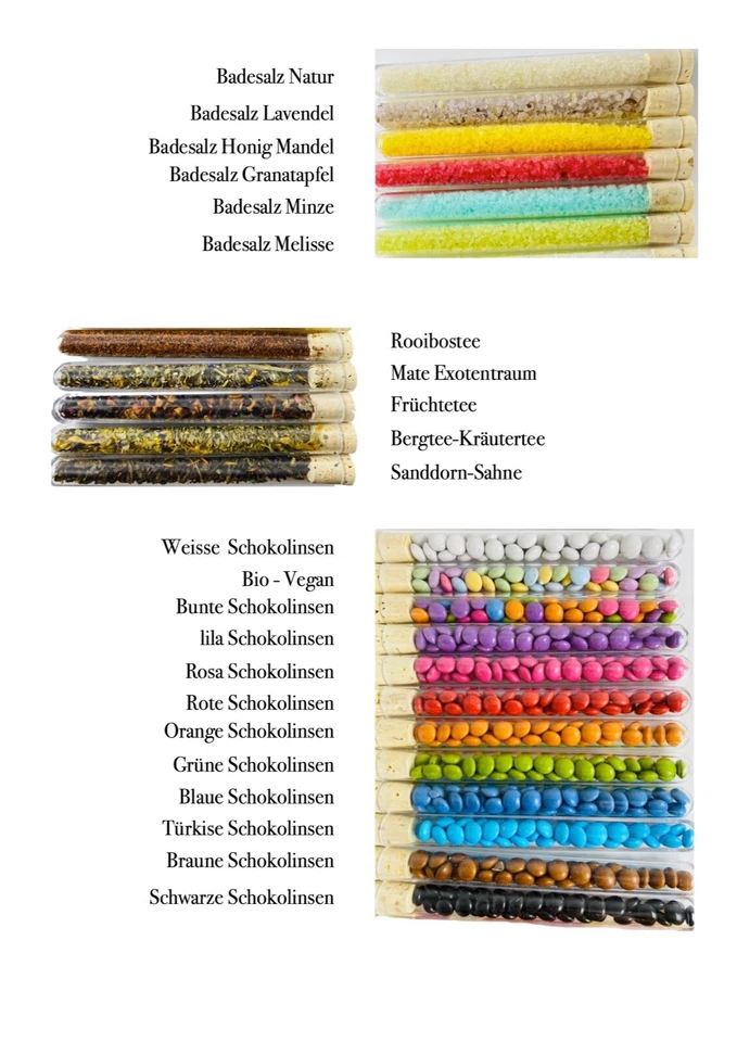 Personalisierte Tee-Geschenke im Reagenzglas – Gastgeschenk Hochzeit, Dankeschön - Bild 4 von 4