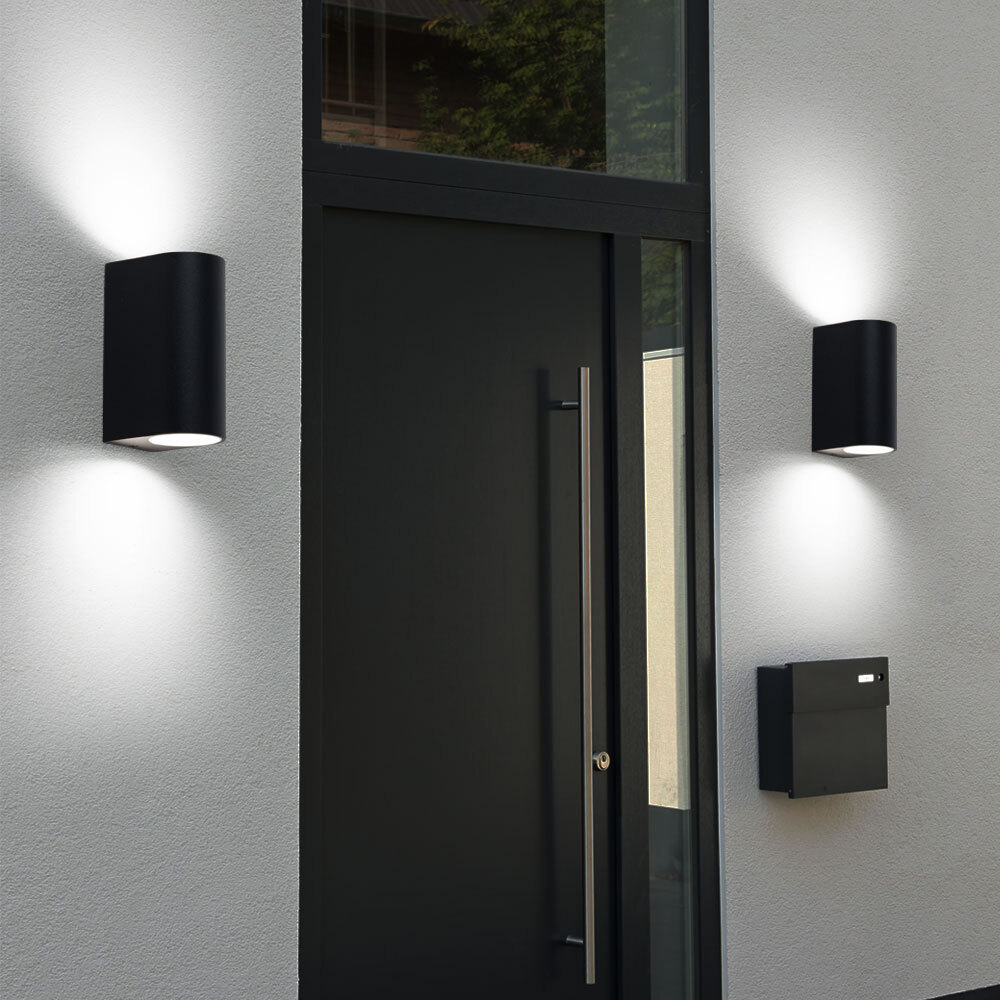 Applique Murale LED Lampe Extérieure Véranda Aluminium Jardin Haut Bas