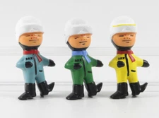 MZ male === 3 x Zschopau motorcycle vintage mascot GDR advertising figures