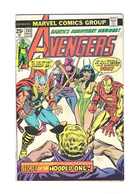 Avengers #133: Dry Cleaned: Pressed: Bagged: Boarded! FN-VF 7.0
