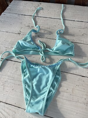 Damen Bikini SATHIA Gr.42 Farbe Beige Unikat Restposten Katalog Boutique