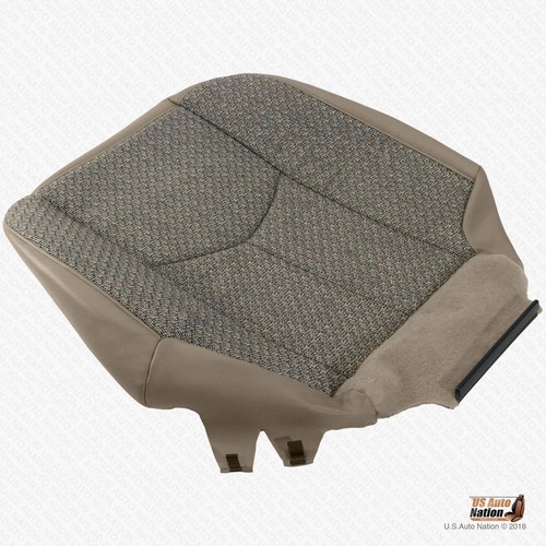 2003 2004 Chevy Silverado 3500 WORK TRUCK Driver Bottom TAN CLOTH Seat Cover - Picture 11 of 11