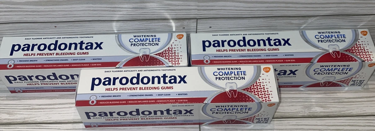 Parodontax whitening toothpaste for bleeding gums