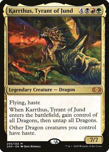 KARRTHUS TYRANT OF JUND Double Masters MTG Gold Creature Dragon Mythic EBay
