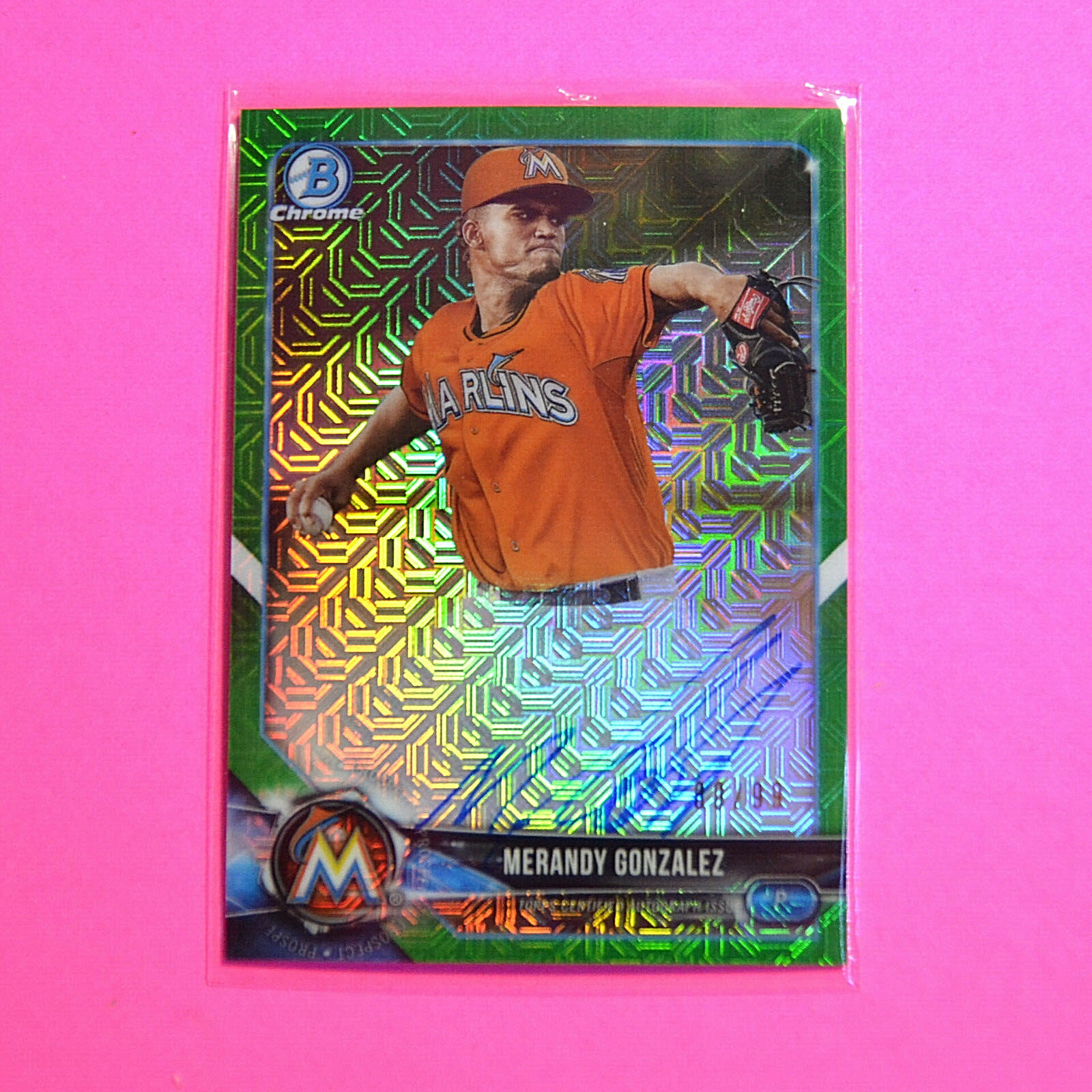 2018 Bowman - Mega Box Chrome Mojo Refractor Autographs Merandy ...