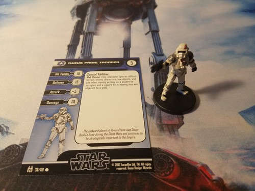 Star Wars Miniatures Force Unleashed 38 Raxus Prime Trooper