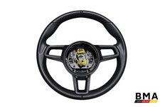 Porsche 718 Cayman GT4  Black Leather Steering Wheel 2020 - 2024 OEM