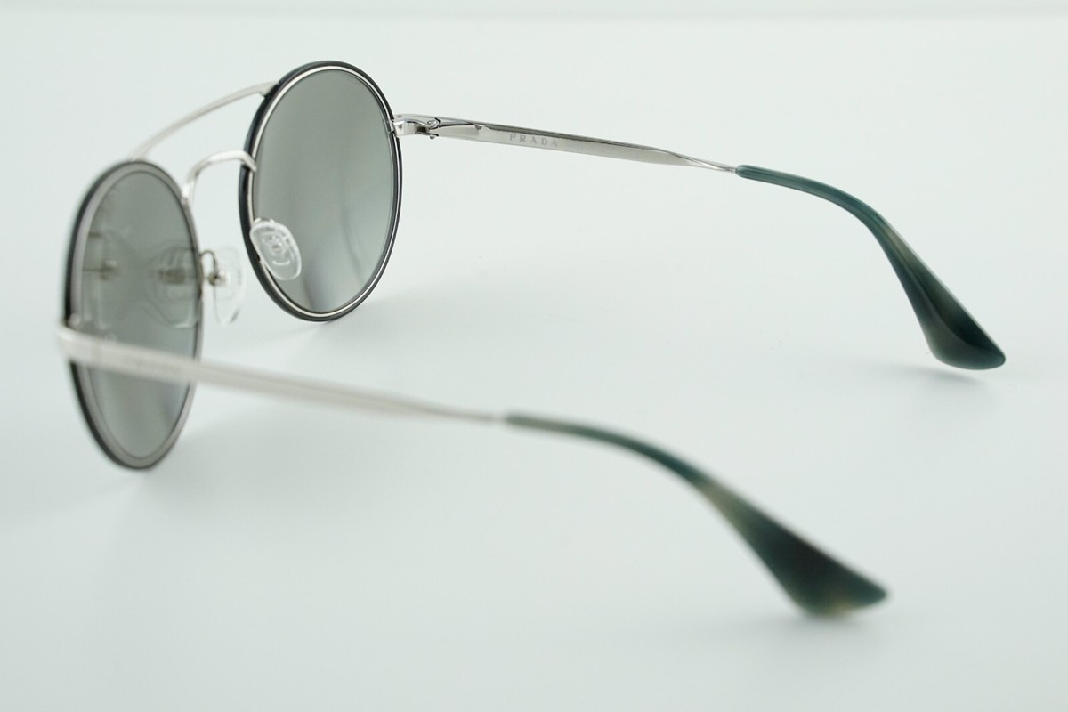 SPR 51S Prada 1AB-2B0 Silver Black/Mirrored Chrome 54-22-135