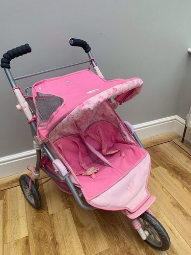 Baby Born Pink Double Pram | eBay