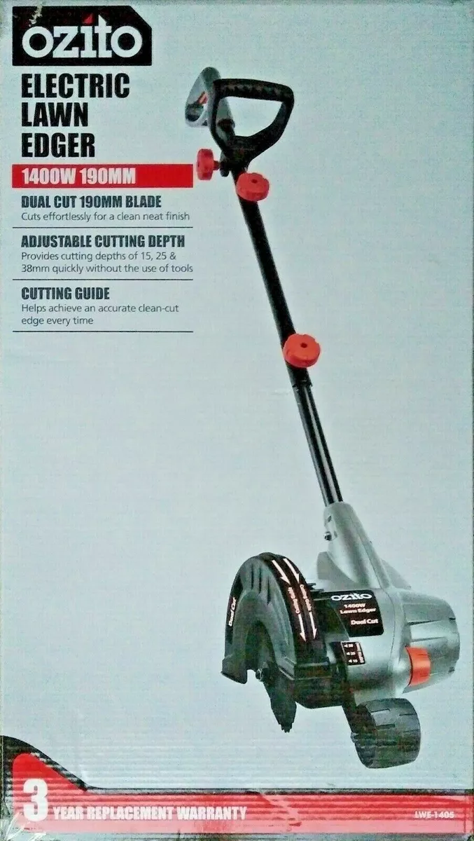 Ozito 1400W Electric Garden Grass Lawn Edger Trimmer Variable