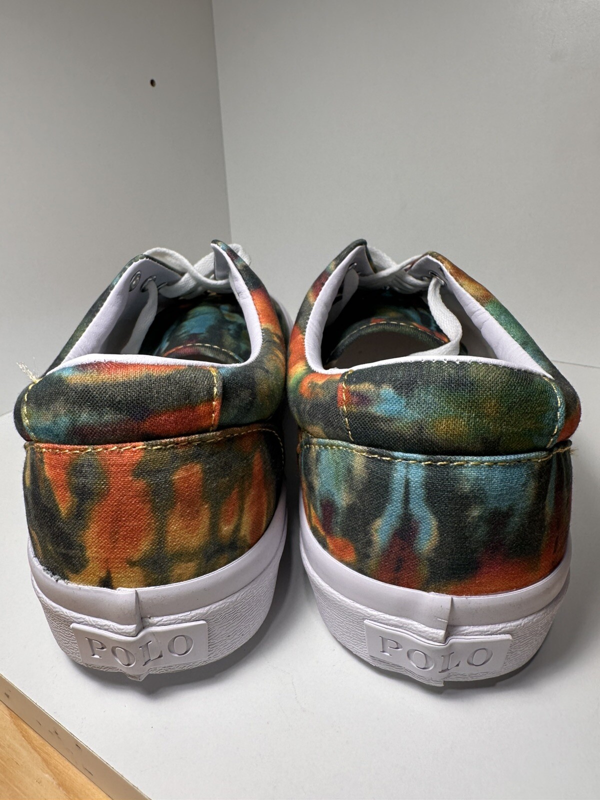 POLO RALPH LAUREN RRL Tie Dye Keaton Pony scarpe estive uomo 10 nuove senza scatola