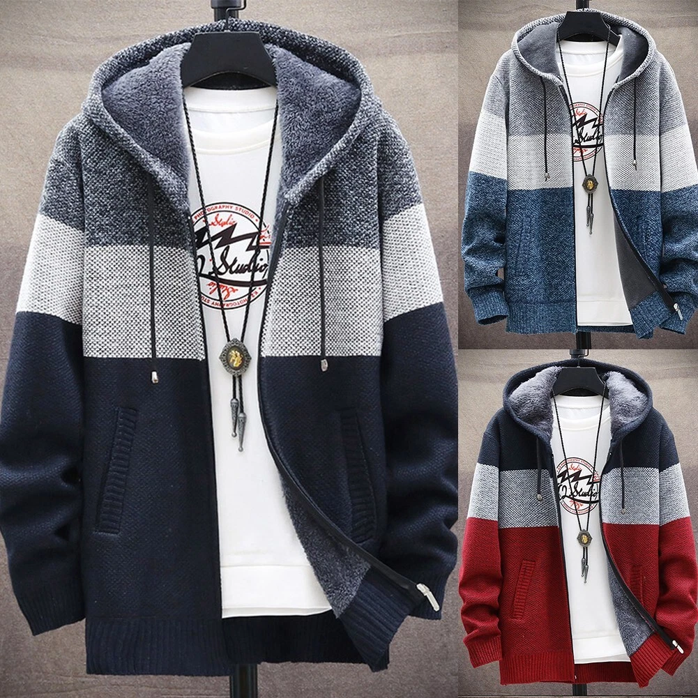 Fleece hooded hotsell cardigan