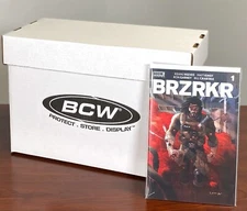 (1x) BCW Short Comic Book Storage Box- Corrugated Cardboard Storage Box