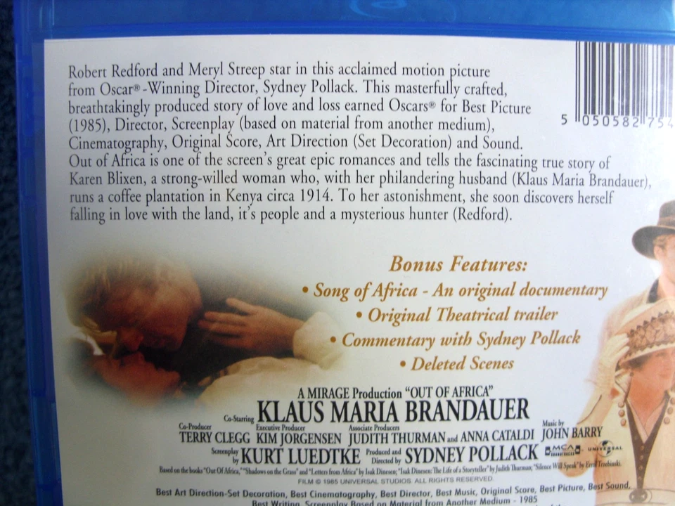 Out of Africa (Blu-ray B) 1985 Robert Redford 161mins+Extras (BARGAIN) - Image 3 of 4
