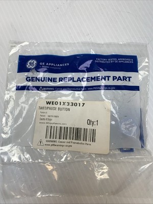 GE Start/Pause Button Genuine OEM WE01X33017