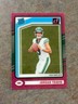 2024 Clearly Donruss - Rated Rookie Jordan Travis #95 Pink Prizm