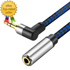 3.5Mm Male to Female Extension Stereo Audio Extension Cable 3FT Cotton