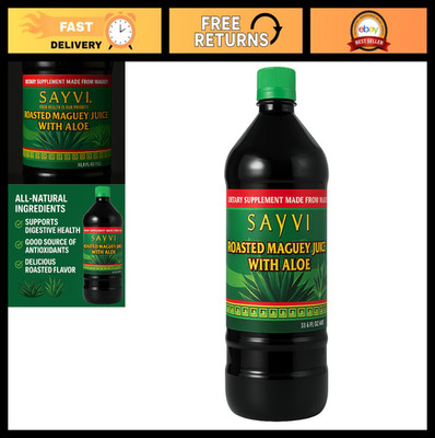 Natural Agave Nectar Drink with Aloe - 33.8 fl oz Maguey Syrup for Refreshing Bo