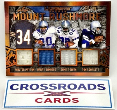 2021 Leaf Ultimate Payton, Sanders, Smith, Dorsett  MR-11 Mount Rushmore  29/30