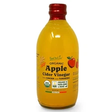 Organic Apple Cider Vinegar with Ginger and Turmeric -16.9 fl oz (500 ml)