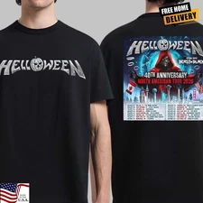 New Shirt-Helloween 40th Anniversary North American Tour 2026-Double Side Shirt
