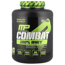 2 X MusclePharm, Combat 100% Whey Protein, Vanilla, 5 lbs (2,240 g)