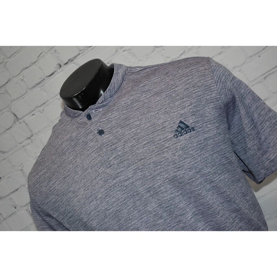 Adidas Golf Henley Shirt Mens Size 2XL XXL Polyester Performance Purple - Image 3 of 4