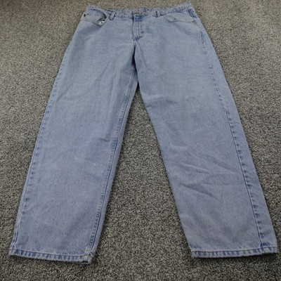 VTG Polo Ralph Lauren Jeans Mens 42X32 Blue Denim Pants Loose