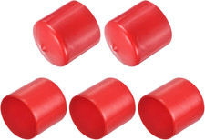5Pcs Rubber End Caps 1 1/2" 38Mm ID Vinyl PVC round Tube Bolt Cap Cover Scre...