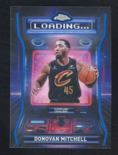 2025 Topps Chrome Donovan Mitchell Refractors Blue (RAW)