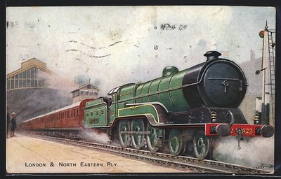 Künstler-AK Northern Express, London & North Eastern Rly., englische Eisenbahn 
