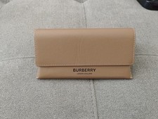 NEW BURBERRY CAMEL BROWN AUTHENTIC SOFT LEATHER EYEGLASSES SUNGLASSES CASE
