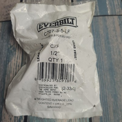 #ad #ad 1 2 in Bronze Lead Free Pressure 90 Degree Drop Ear Cup Elbow Copper Sweat FIP $6.30