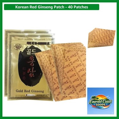 40 Count Ginseng-Infused Relaxation Patches for Soothing Comfort - Adult Use