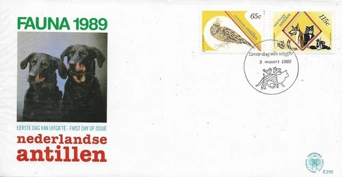 1989 NETHERLANDS ANTILLES BIRDS ANIMALS ON SUPERB FDC