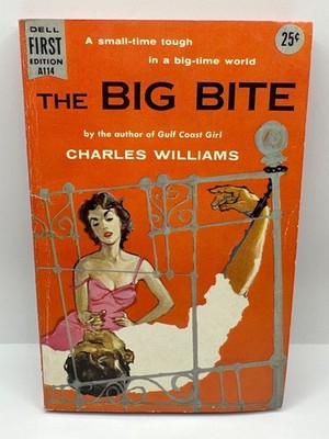1956 The Big Bite Charles Williams Mass. Market Paperback GOOD con Vintage