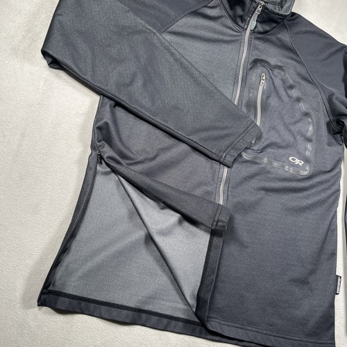 Chaqueta cortavientos Outdoor Research 3/4 cremallera para hombre S negra N2S Next To Skin Tech - Imagen 5 de 11