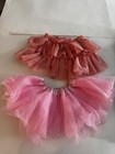 2Pc Newborn Baby Girl Clothes Pink Tutus